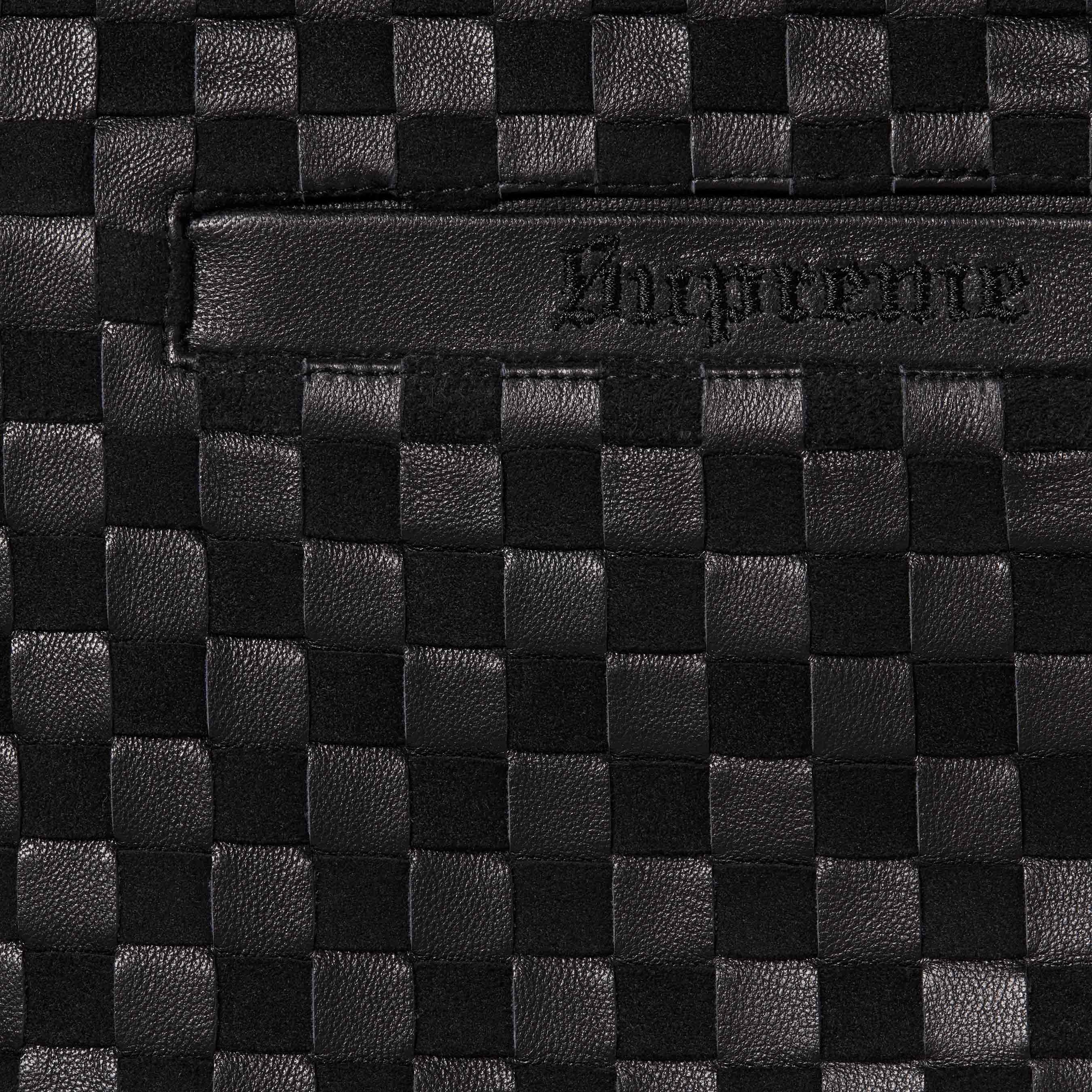 Woven Leather Zip Up Cardigan view 2
